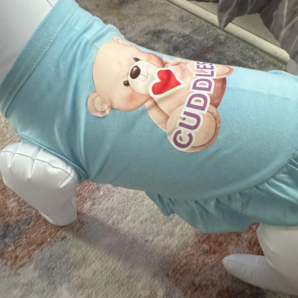 Short Sleeve Pet Skirt (Love Cuddles)
