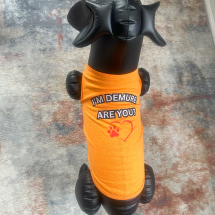 I'm Demure (Short Sleeve Pet Shirt)
