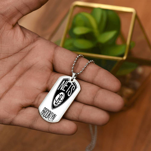 Brooklyn Nets (Military Style Dog Tag) NBA