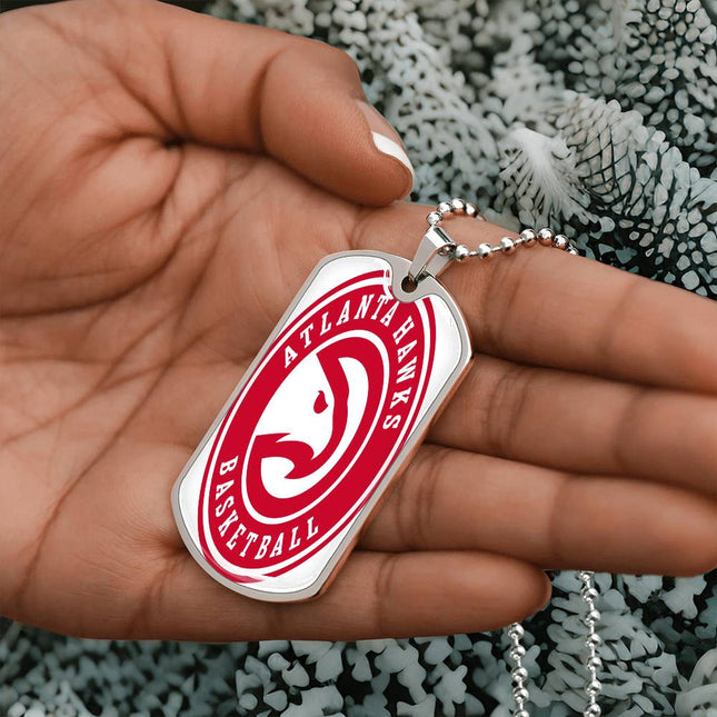 Atlanta Hawks (Military Style Dog Tag) NBA