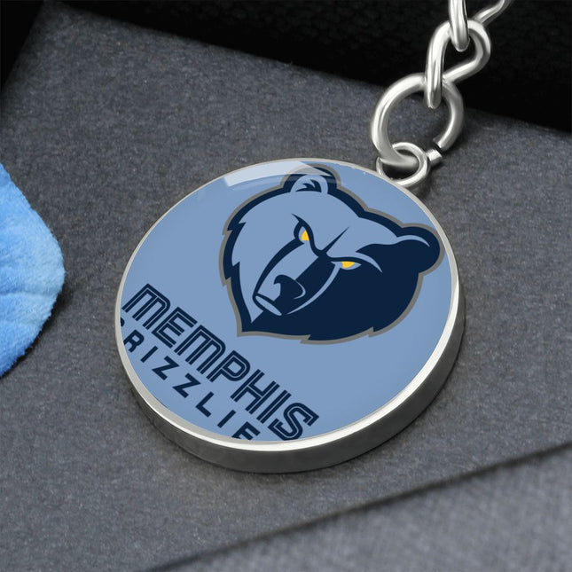 Memphis Grizzlies (Circle Keychain) NBA