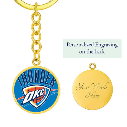 OKC Thunder (Circle Keychain) NBA