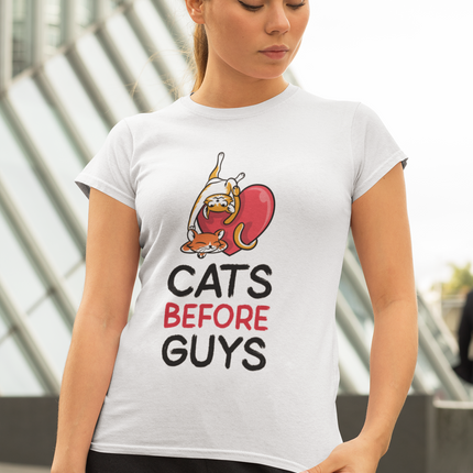 Short Sleeve Shirt (Women) Cats B4 Guys