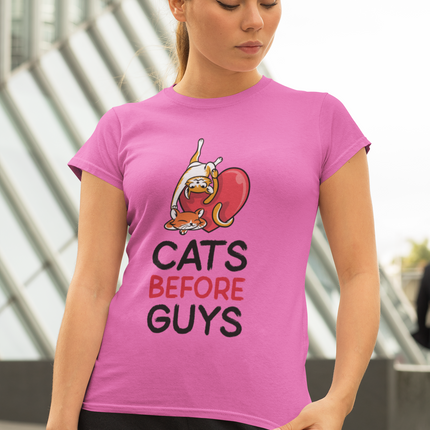Short Sleeve Shirt (Women) Cats B4 Guys