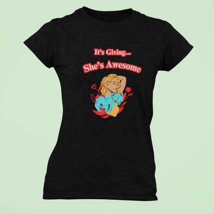 She's Awesome (Blonde) T-Shirt