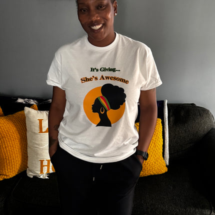 It's Giving, She's Awesome T-Shirt