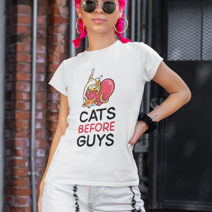 Short Sleeve Shirt (Women) Cats B4 Guys