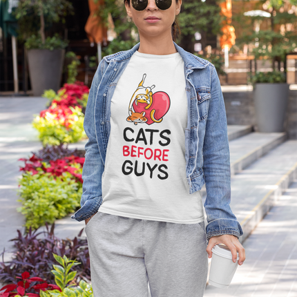 Short Sleeve Shirt (Women) Cats B4 Guys