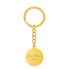 Luxury Keychain (18K Yellow Gold Finish) / Yes